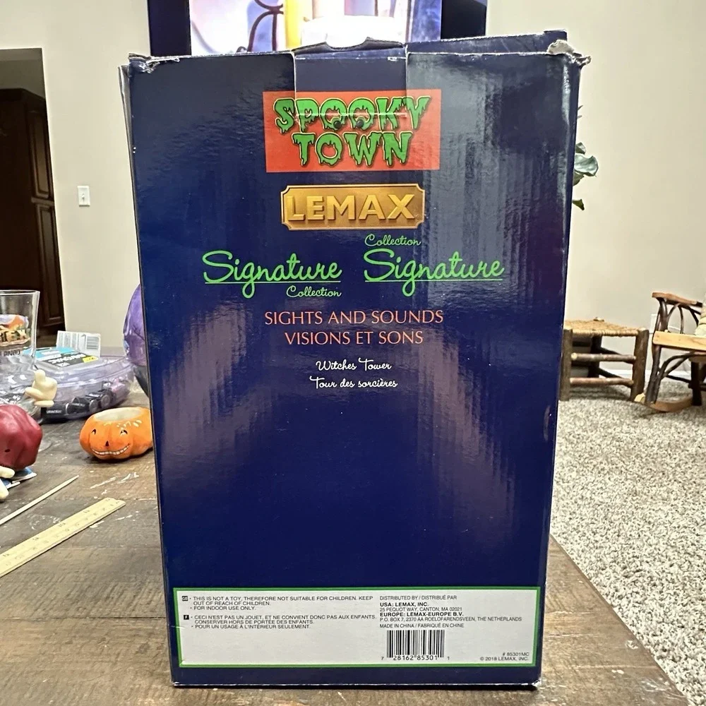 Lemax Spooky Town Witches Tower Michaels Exclusive 2018‎ w/ Box & Adapter